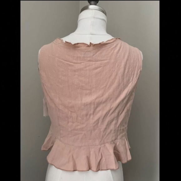 Light pink Sleeveless Tank Top Blouse, Medium - Picture 4 of 5